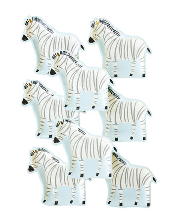 Safari Zebra Shaped Paper Plate