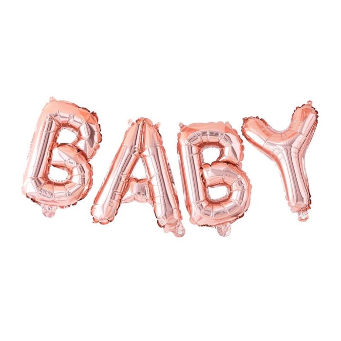 Ginger Ray Rose Gold Baby Balloon Sign