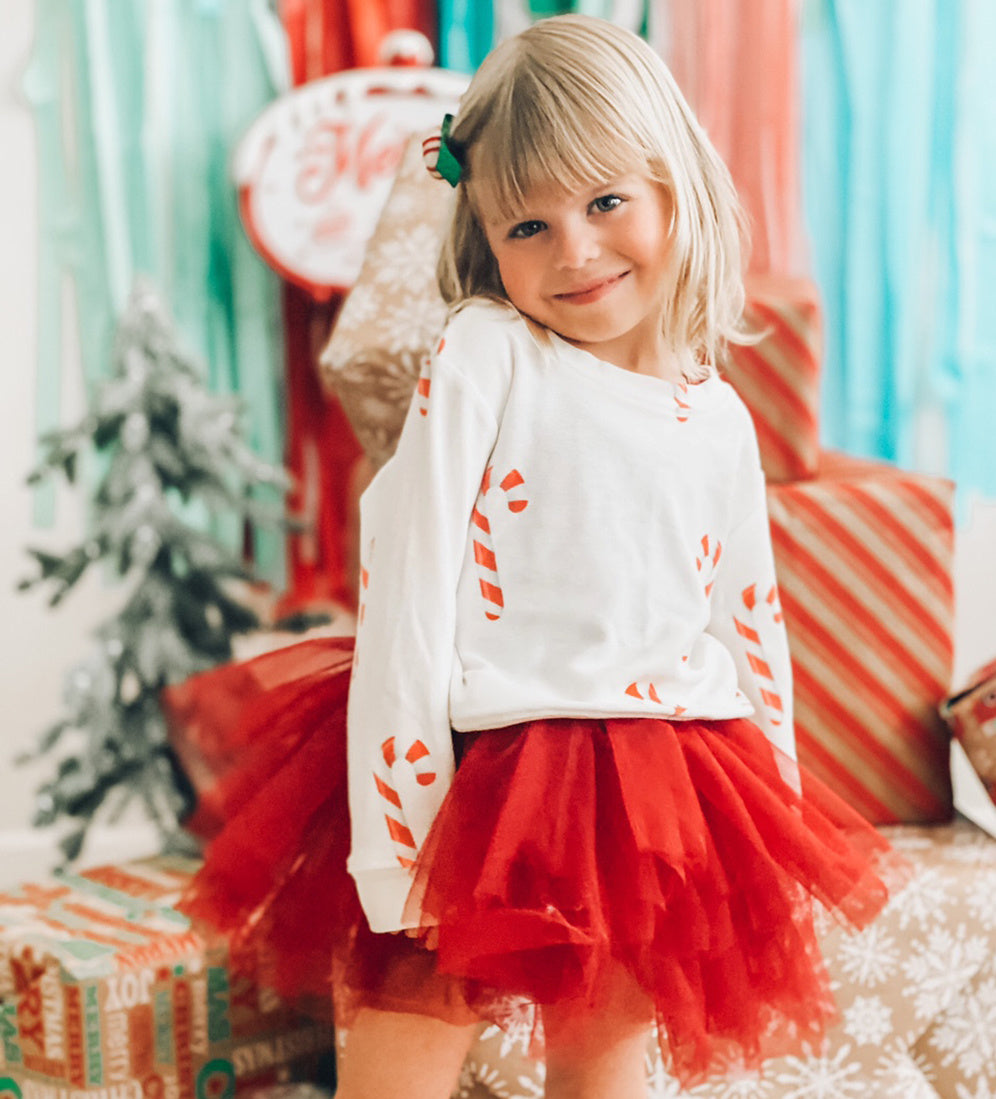 Brokedown Clothing Candy Cane Sweatshirt
