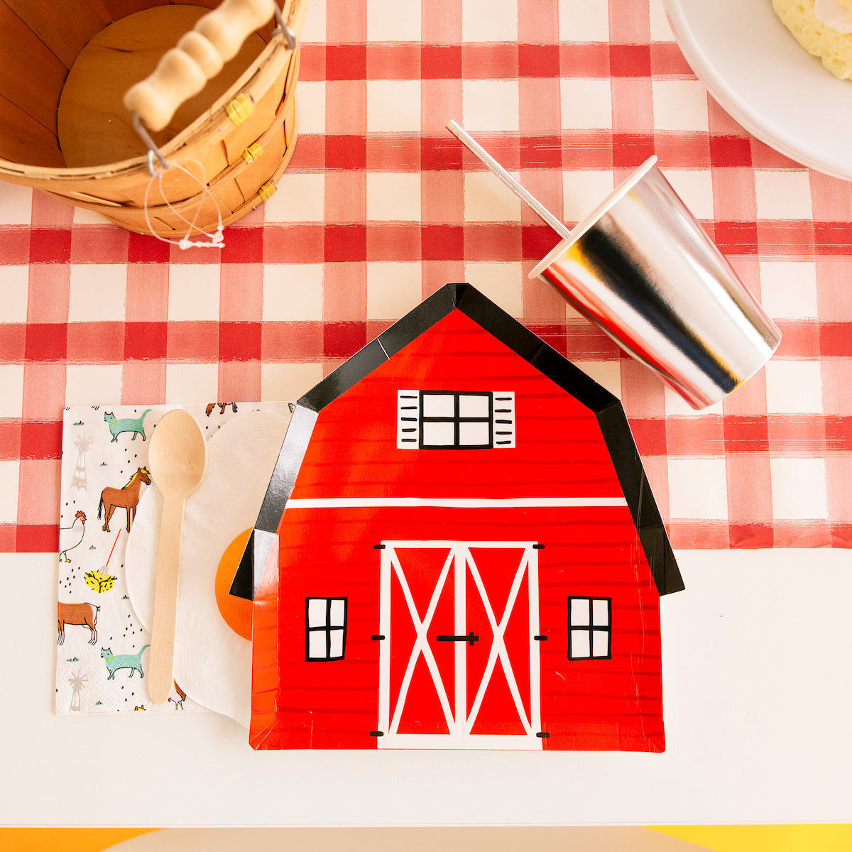 On the Farm Barn Plates