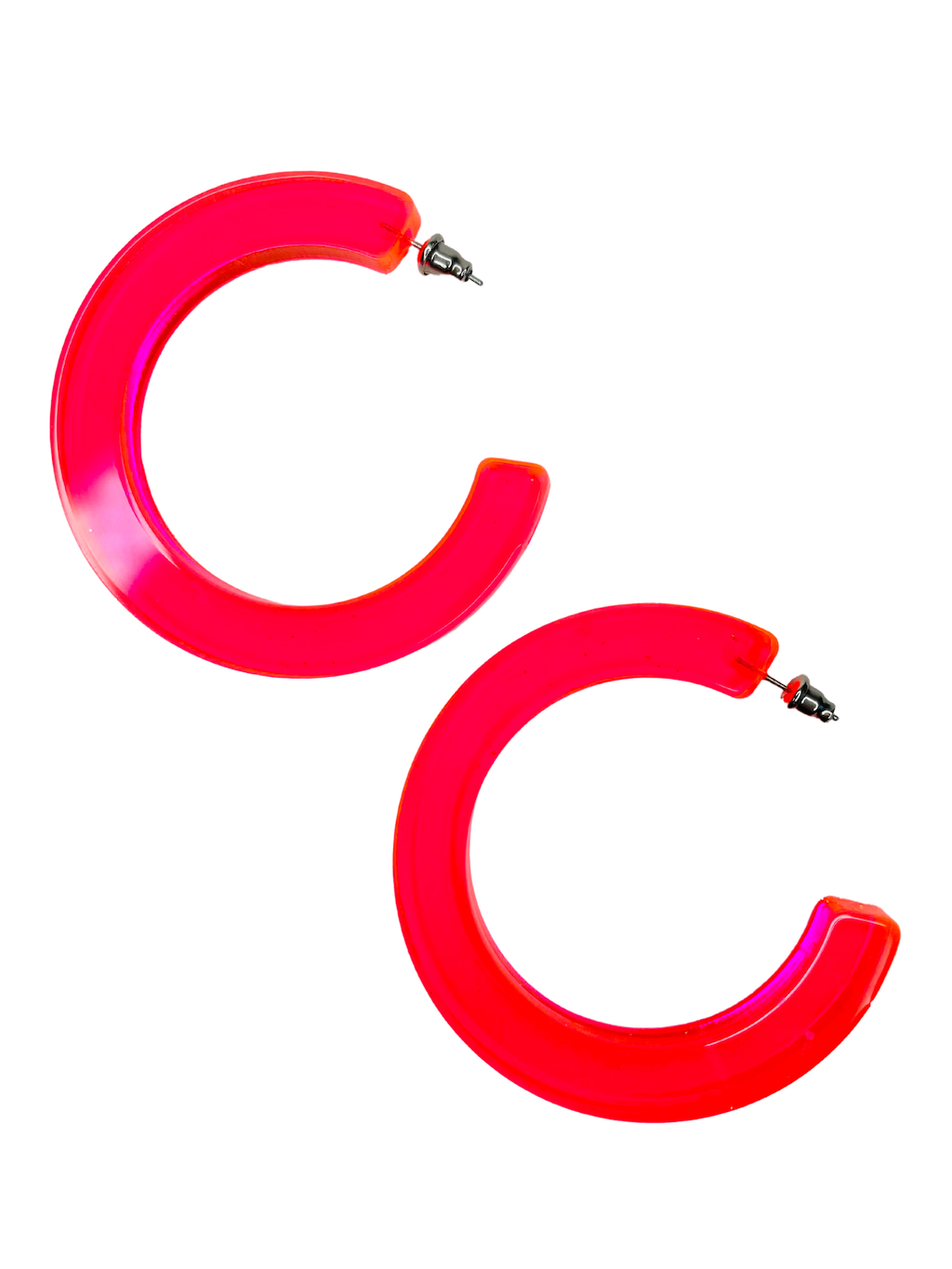 Agnes Hoops in Hot Pink