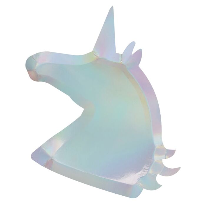 Ginger Ray Iridescent Unicorn Plates