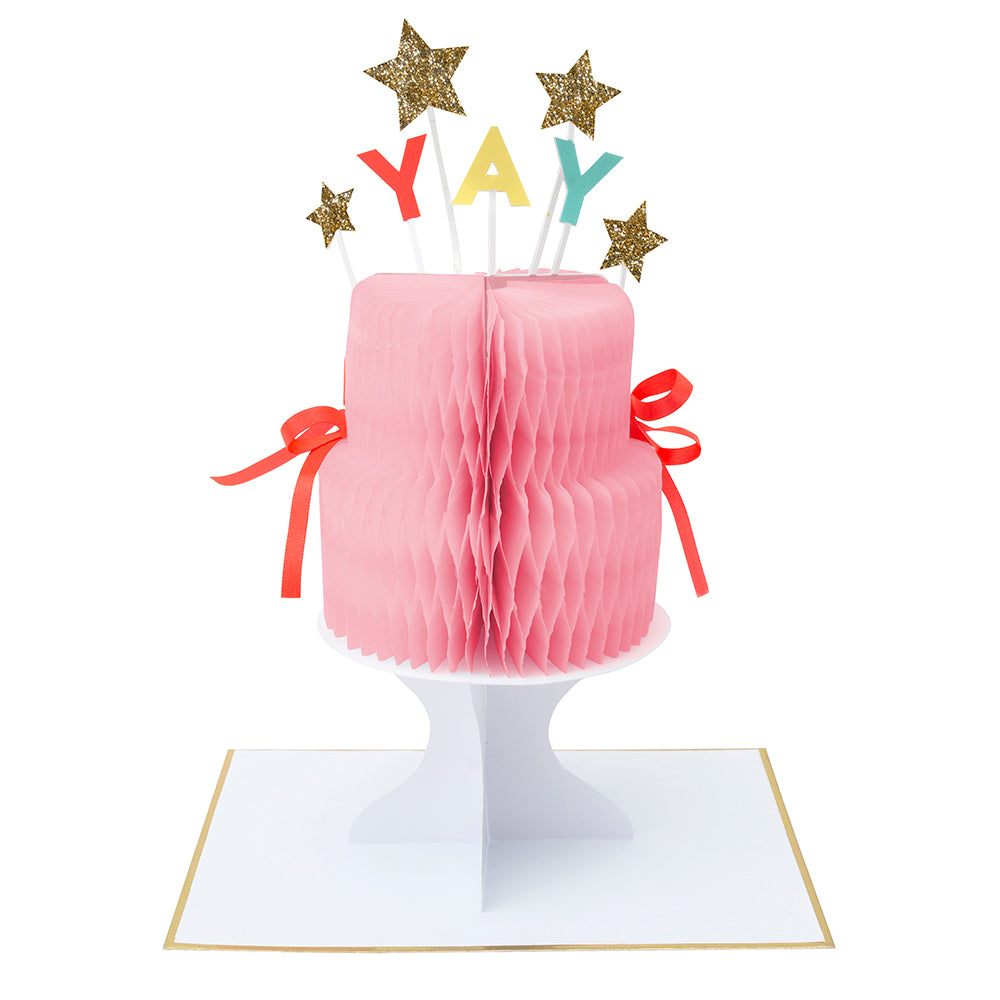 Meri Meri Yay! Cake Stand-Up Card
