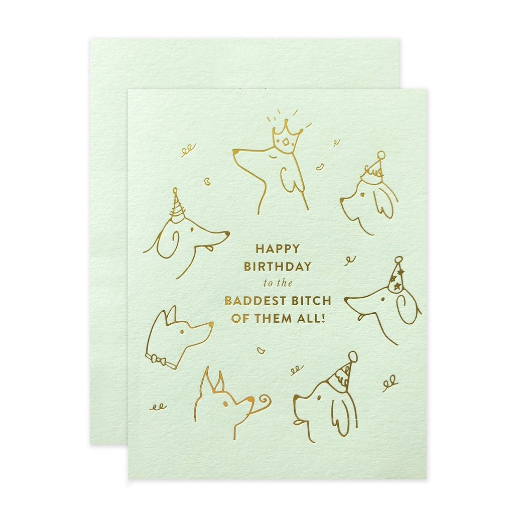 The Social Type Baddest Bitch Birthday Card