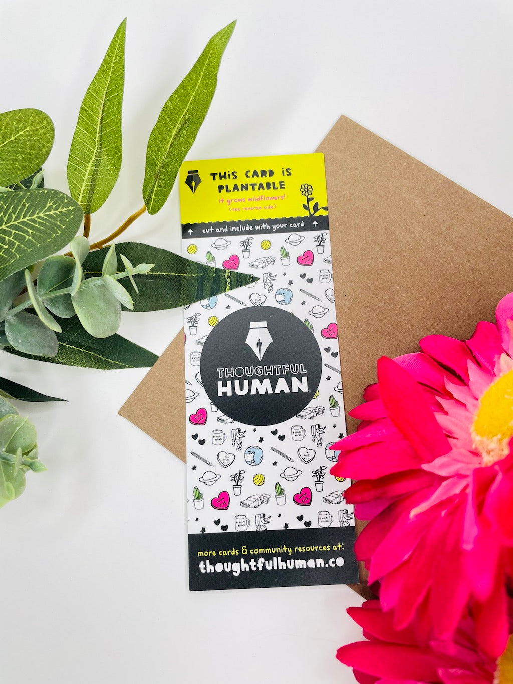 Thoughtful Human Entire Planet Card
