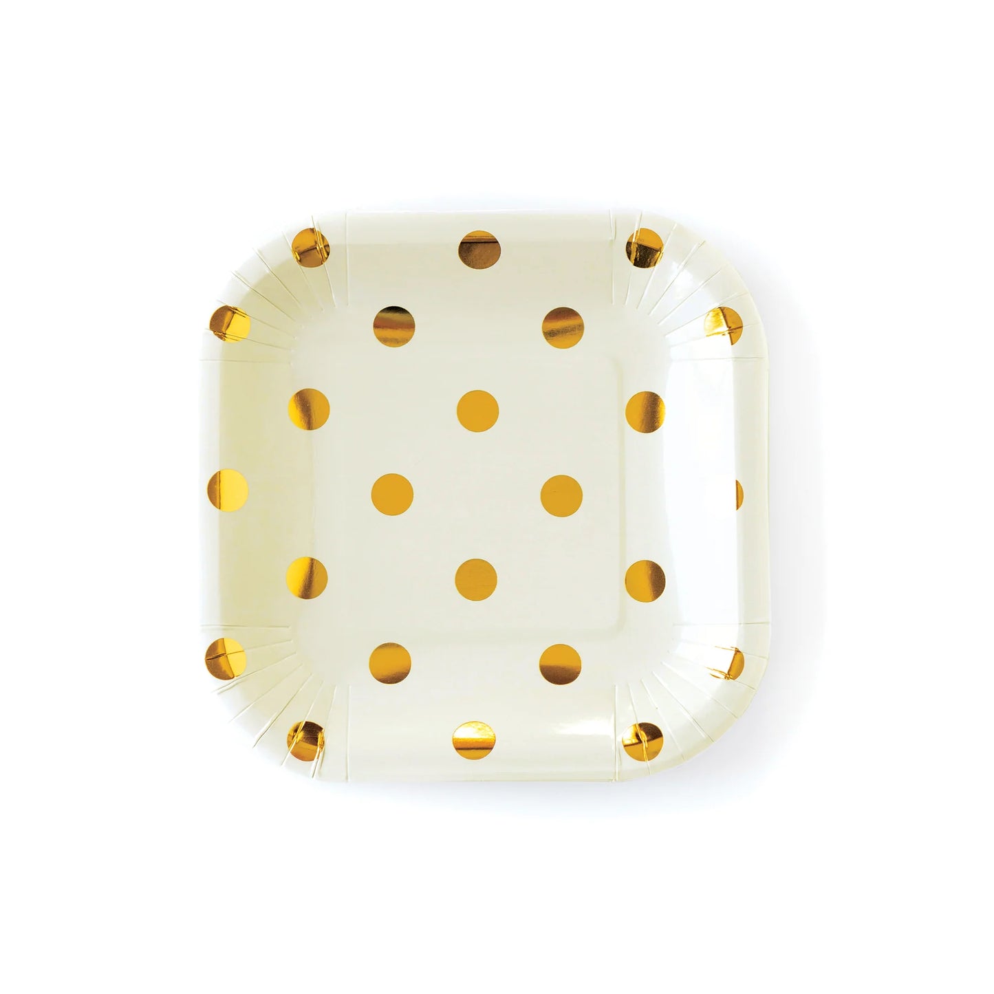 My Mind's Eye Cream Polka Dot Plates