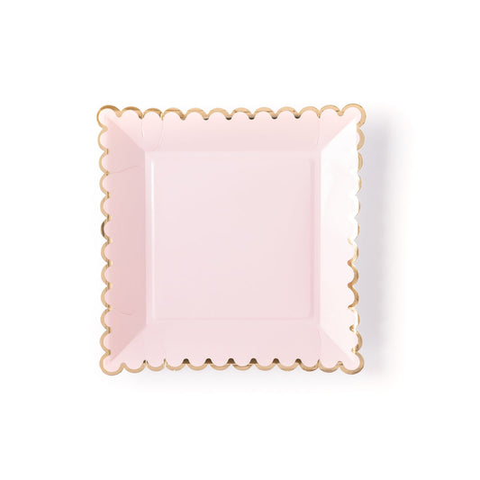 My Mind's Eye Blush Scalloped Plates