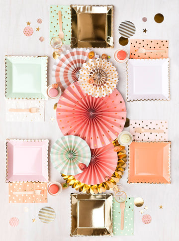 My Mind's Eye Blush Scalloped Plates