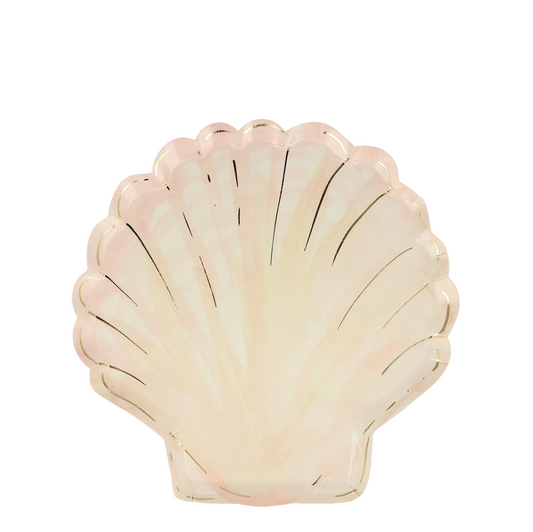 Meri Meri Watercolor Clam Shell Plates