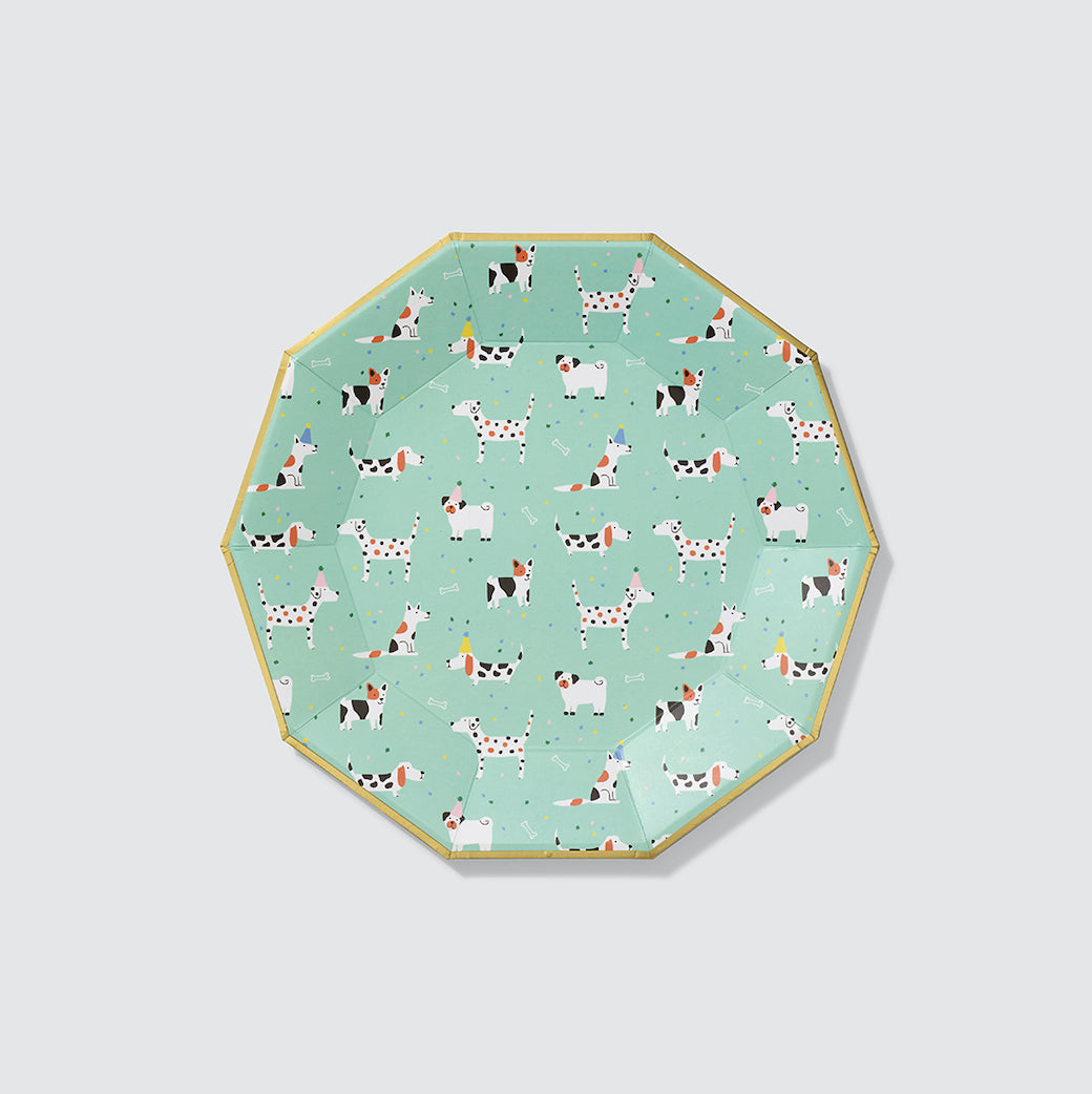 Hot Diggity Dog Large Paper Party Plates