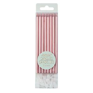 Metallic Pink Party Candles