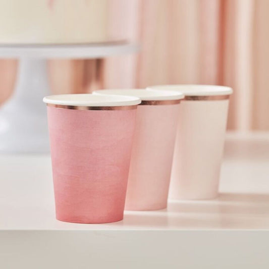 Ginger Ray Ombre Pink Cups