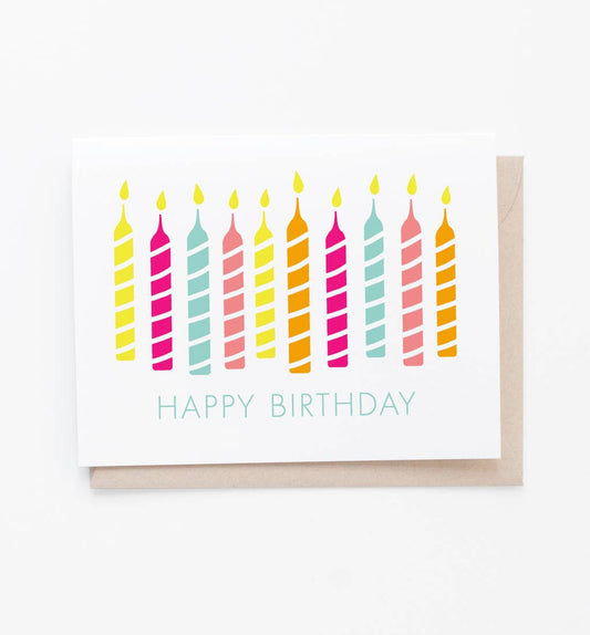 Happy Birthday Candles Card