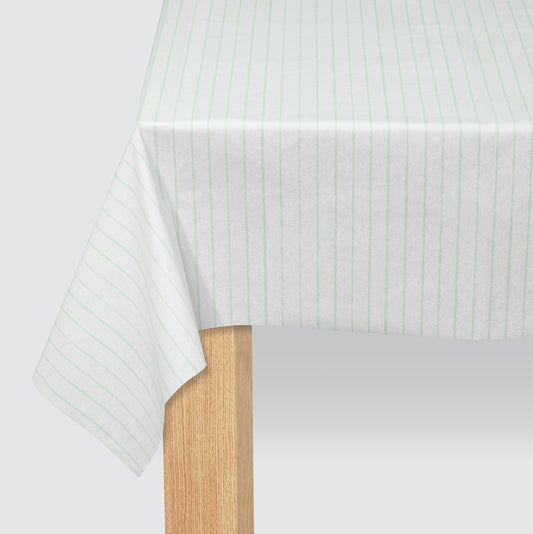 Coterie Mint Pinstripe Paper Tablecloth
