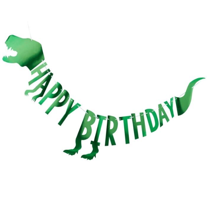 Dinosaur Happy Birthday Sign