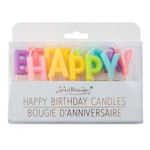 Happy Birthday Rainbow Candles
