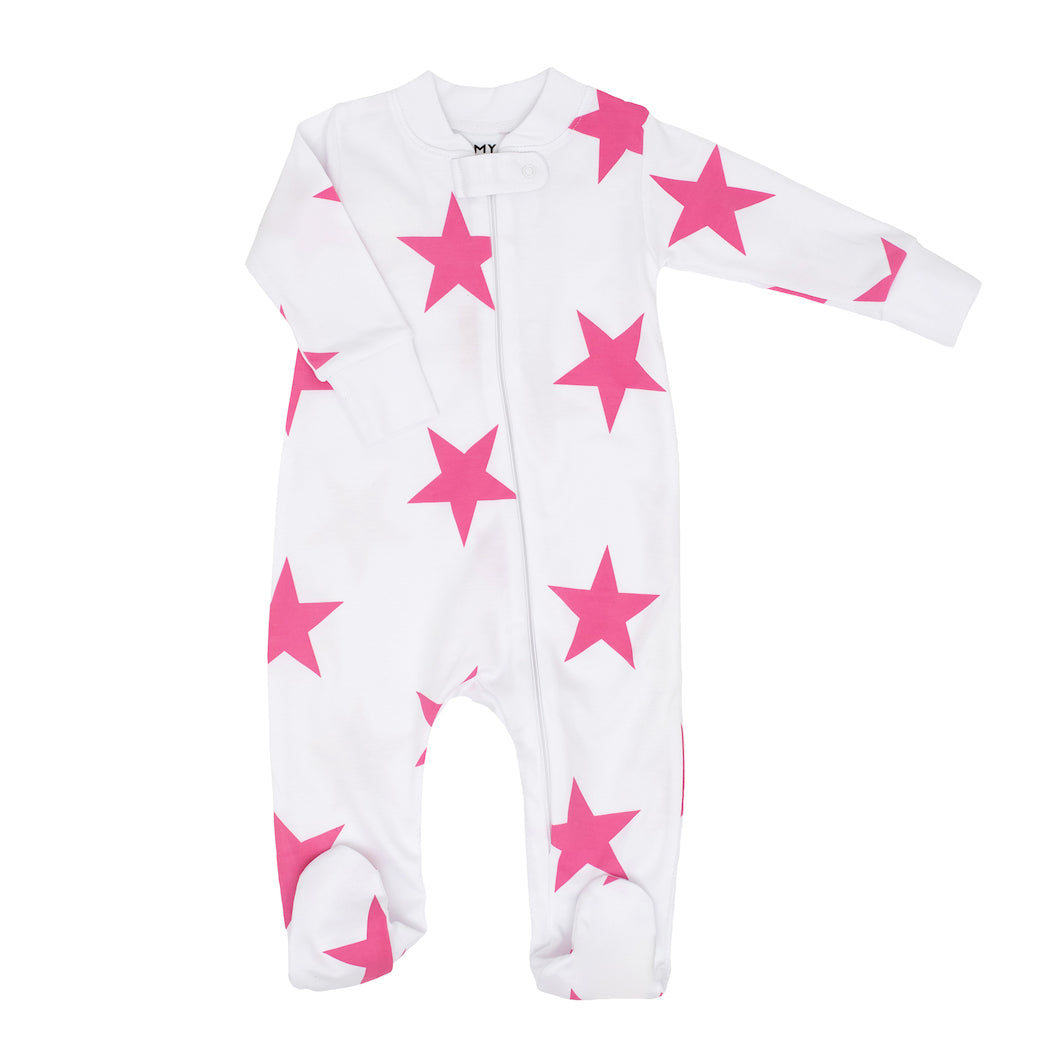 Pink star pjs hot sale